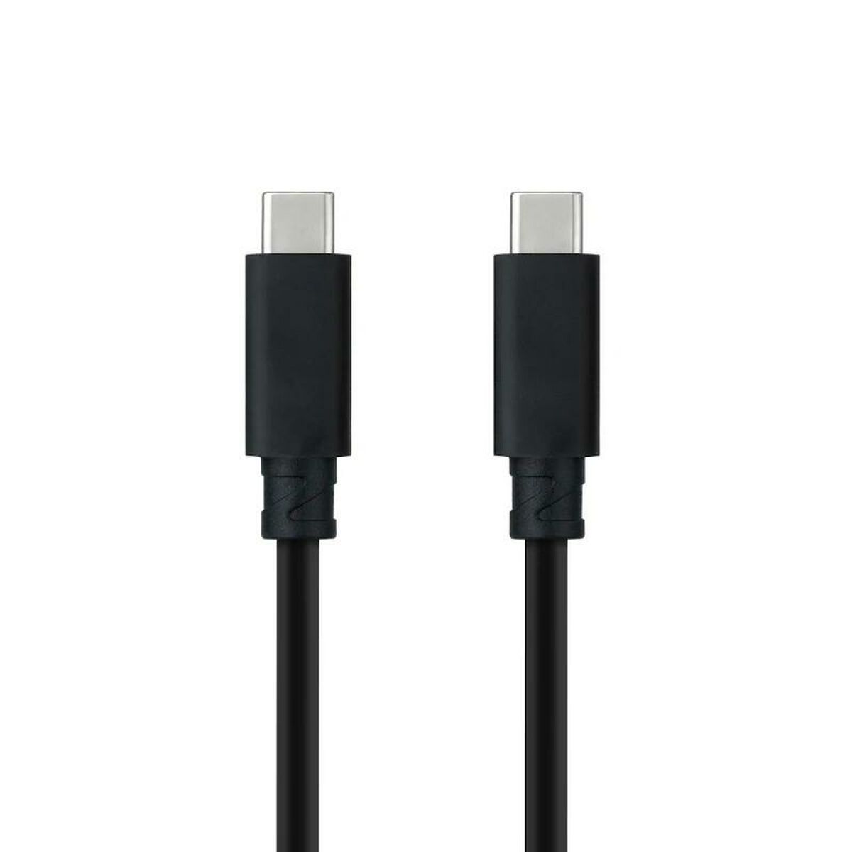 Cable USB C NANOCABLE 10.01.4101-L150 1,5 m Negro